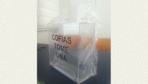 Porta Cofias de Acrílico